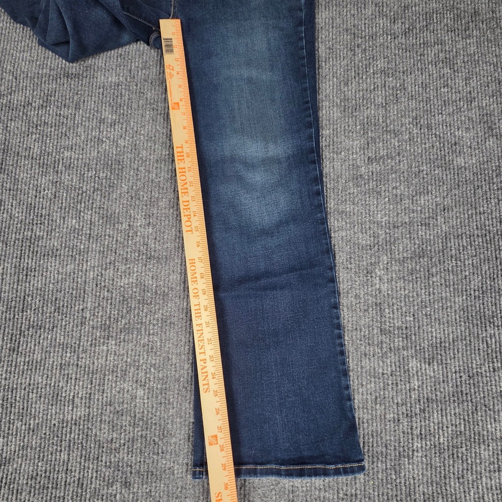 Levi Strauss Co Womens Bootcut Jeans Dark Wash Size 14 Short Medium - Picture 6 of 8
